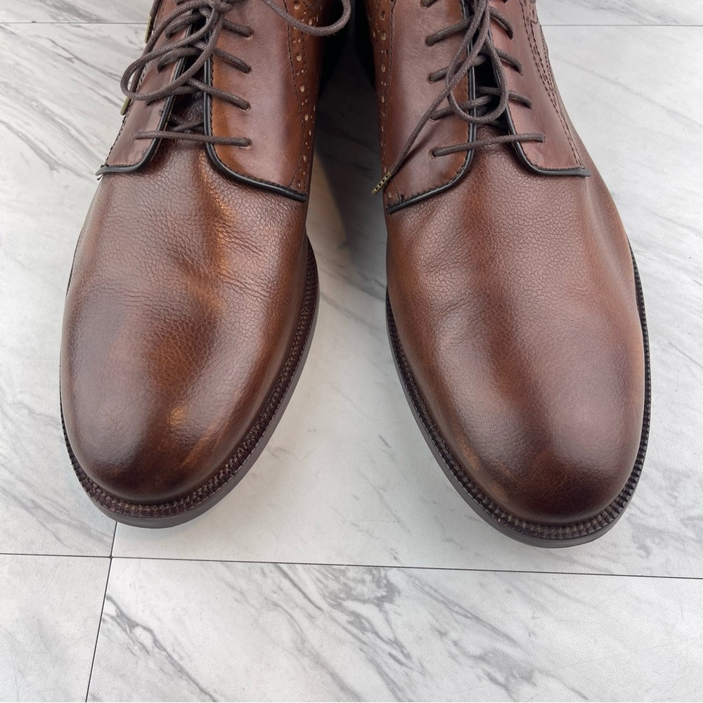 Johnston & Murphy Brown Leather Saddle Brogue Derby Mens Size 13 M - Picture 8 of 15
